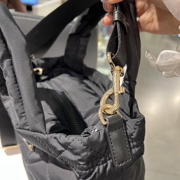 Marc Jacobs Quilted Nylon Mini Tote Black M0016681 - Picture 8 of 10